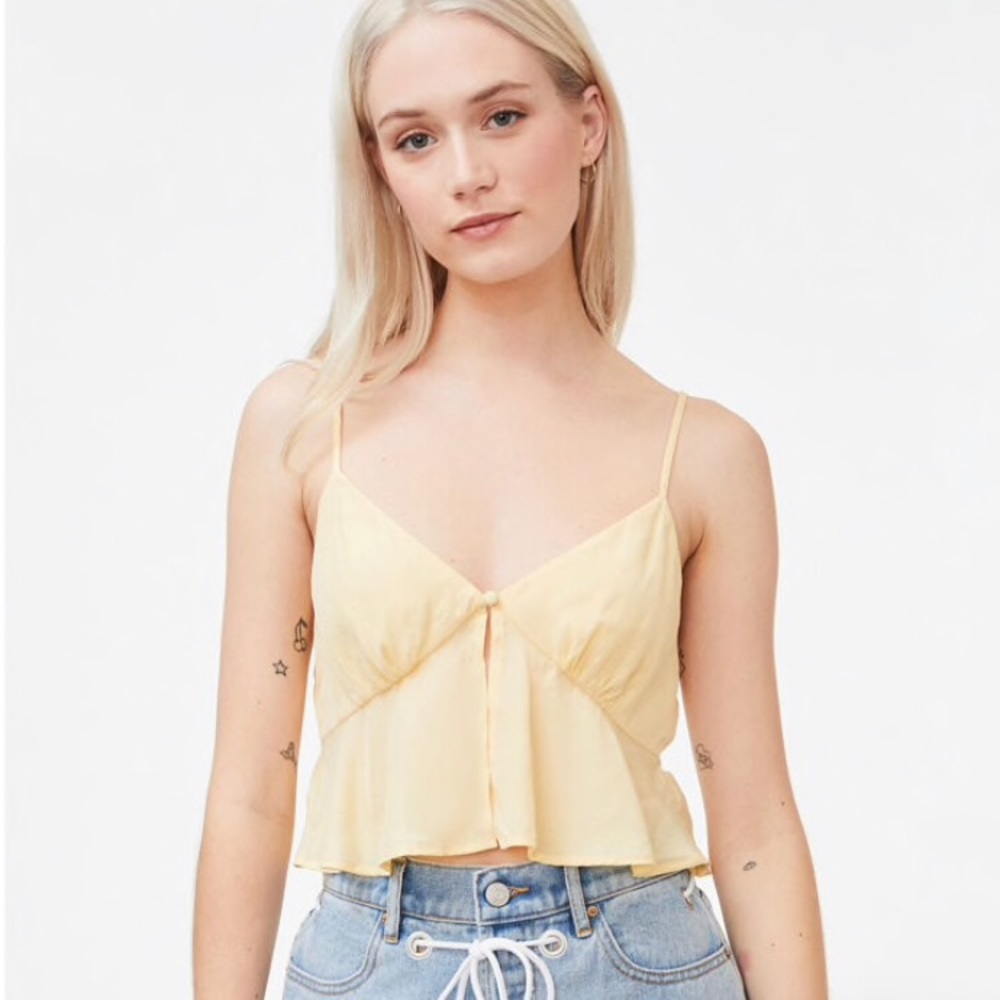 LA Hearts Button Front Cami